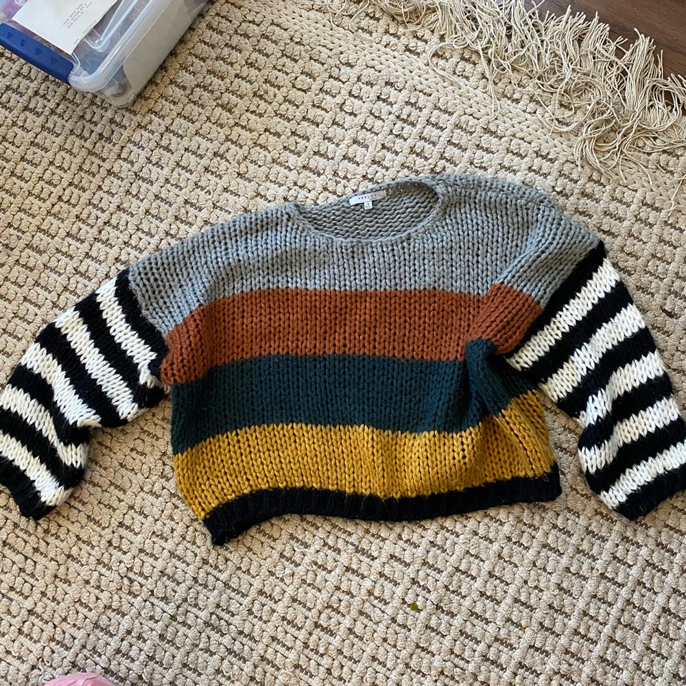 Striped Knit Sweater